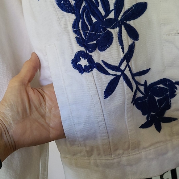 MANGO denim embroidered jacket - Picture 8 of 13